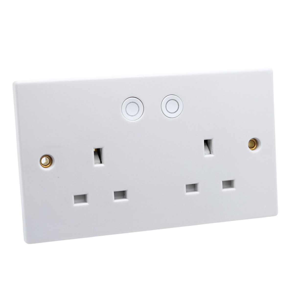 SHPELEC® Double Switched Socket with Wifi, Smart Home Control Power Socket, Works with Alexa Amazon Echo & Google Home Compatible 2 Gang 13Amp White Moulded