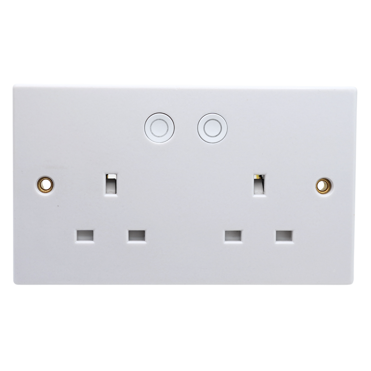 SHPELEC® Double Switched Socket with Wifi, Smart Home Control Power Socket, Works with Alexa Amazon Echo & Google Home Compatible 2 Gang 13Amp White Moulded