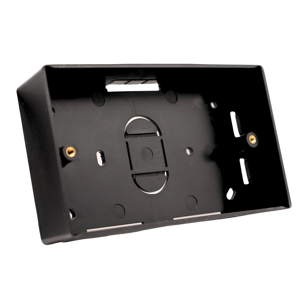 SHPELEC Black 32mm Surface Mounted Pattress Box - 1 Gang / 2 Gang, Stylish and Durable Box for Mounting Electrical Devices