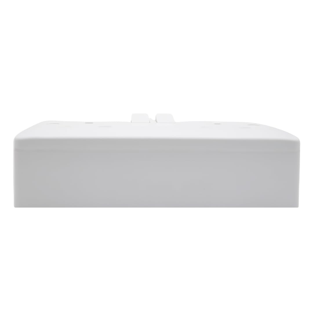 SHP Electical® CONVEX Range White 2 Gang Switched Socket and 25mm Surface Mount Pattress Box