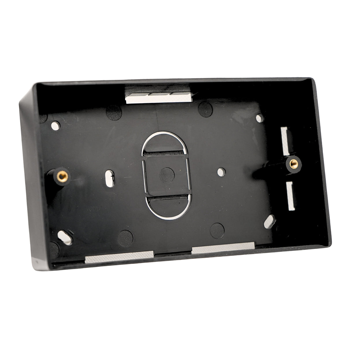 SHPELEC Black 32mm Surface Mounted Pattress Box - 1 Gang / 2 Gang, Stylish and Durable Box for Mounting Electrical Devices
