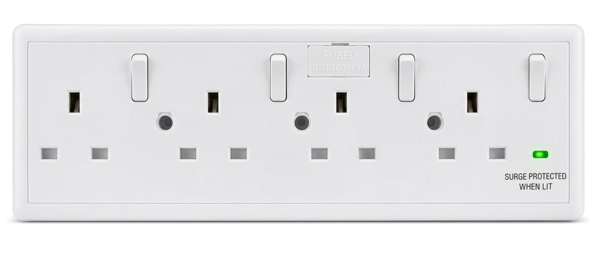SHPELEC 1 Gang to Multi Gang Converter Switched Socket Range