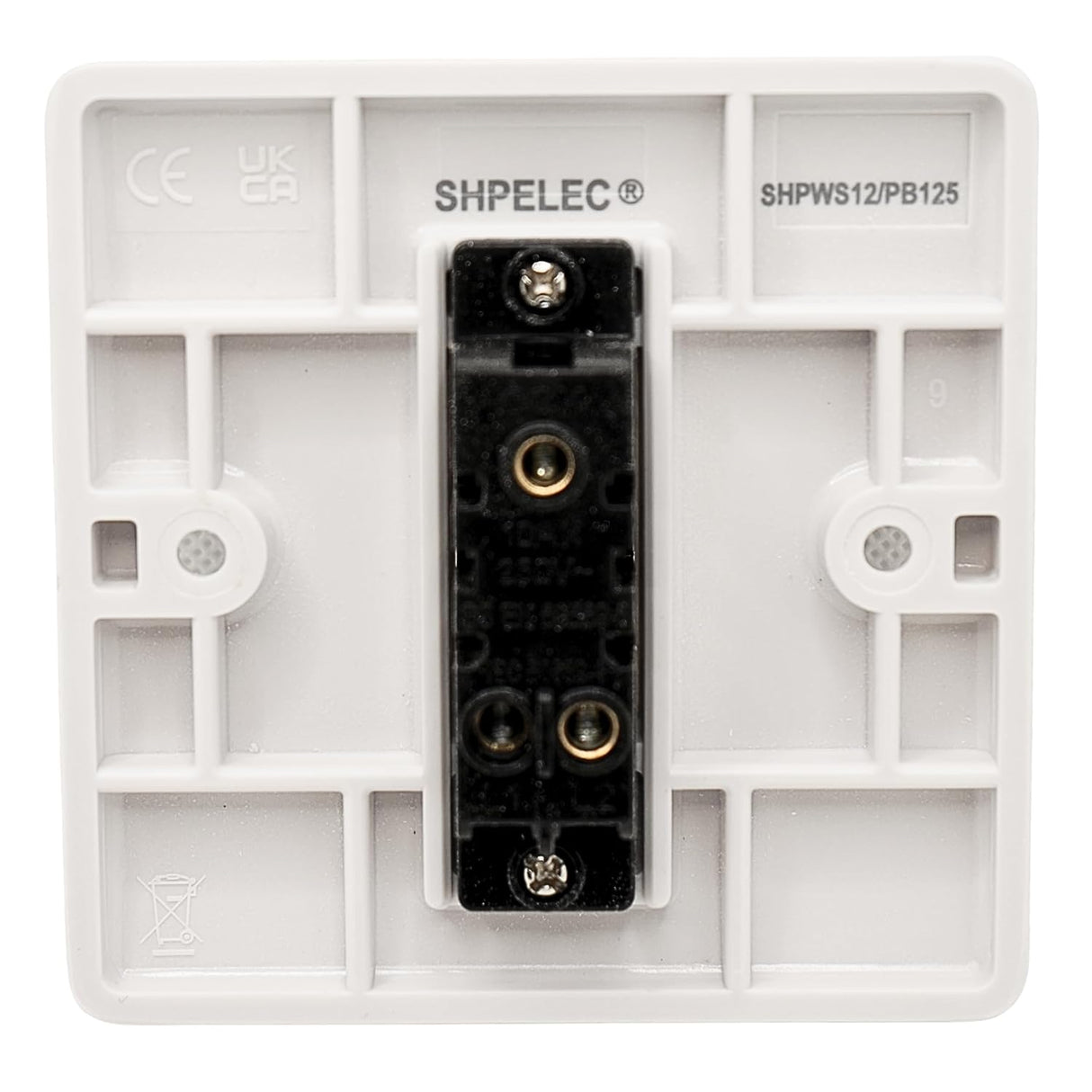 SHP Electical® CONVEX Range White 10A 1 Gang Switch Socket and 25mm Surface Mount Pattress Box