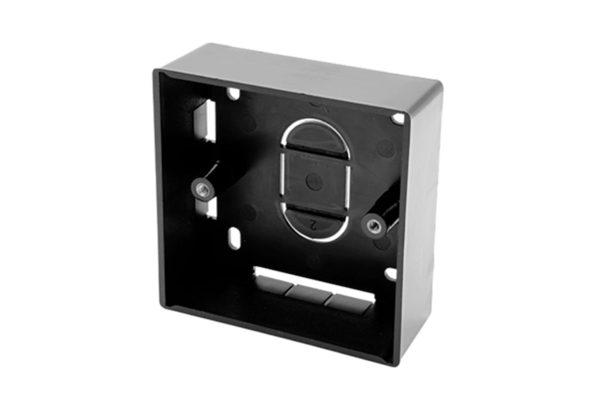 SHPELEC Black 32mm Surface Mounted Pattress Box - 1 Gang / 2 Gang, Stylish and Durable Box for Mounting Electrical Devices