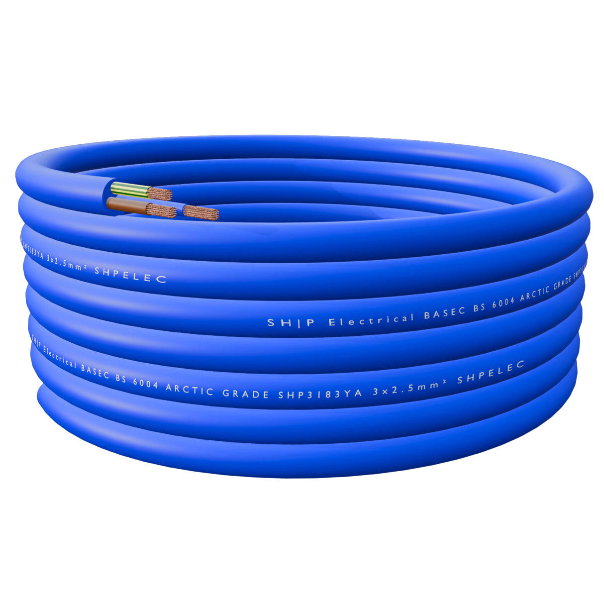 SHPELEC® Arctic Grade 3183YA Blue Flex Cable - 2.5mm
