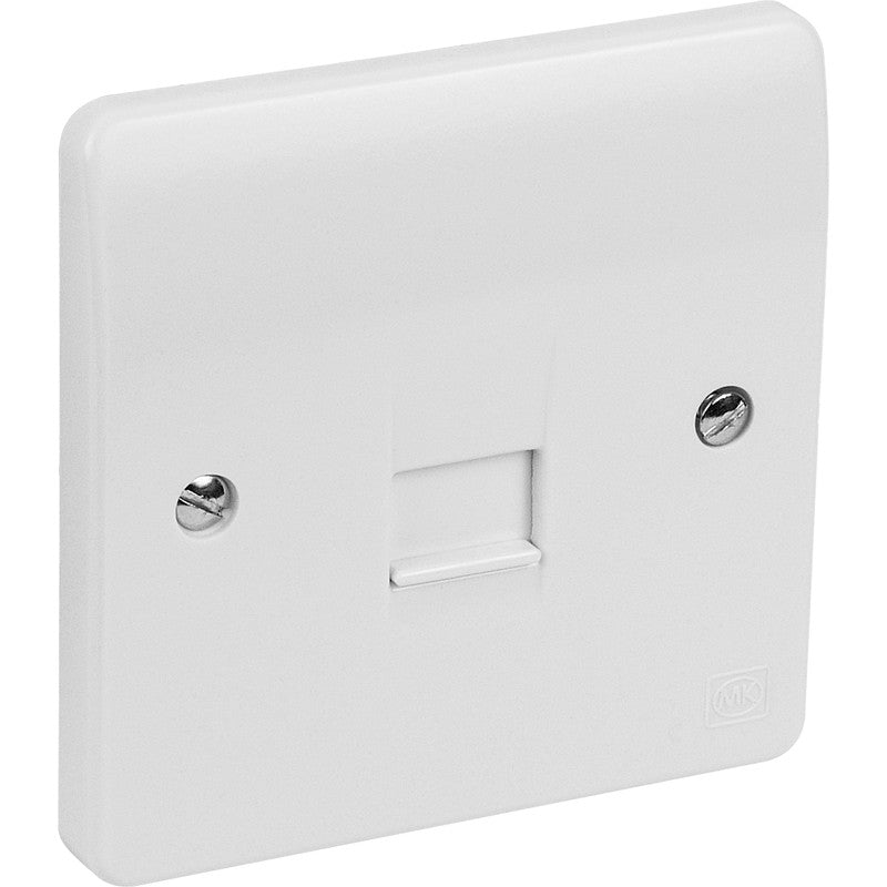 MK Telephone Socket 1 Gang Slave