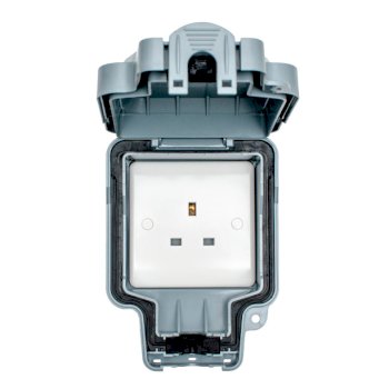 Eurolite Utility Euroseal IP66 1 Gang 13A Unswitched Lockable Socket