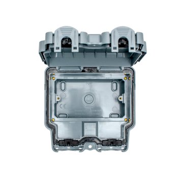 Eurolite Utility Euroseal IP66 2 Gang Lockable Enclosure