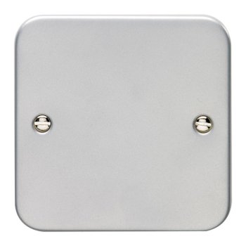 Eurolite Utility Metal Clad 1 Gang Blank Plate
