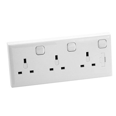 CONVERTER 1 GANG TO 3 GANG SWITCHED SOCKET