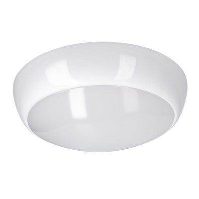 16W, IP54 Rated, Emergency + Motion Sensor, CCT Adjustable (3000K / 4500K / 6500K) - Meridian LED Luna Bulkhead Light