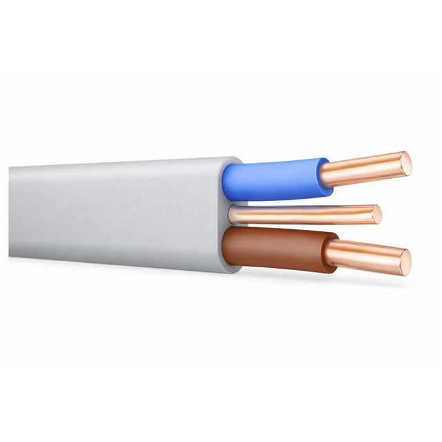 Prysmian 6242Y twin and earth cable 2 x 1.5mm² + 1.0mm² CPC grey