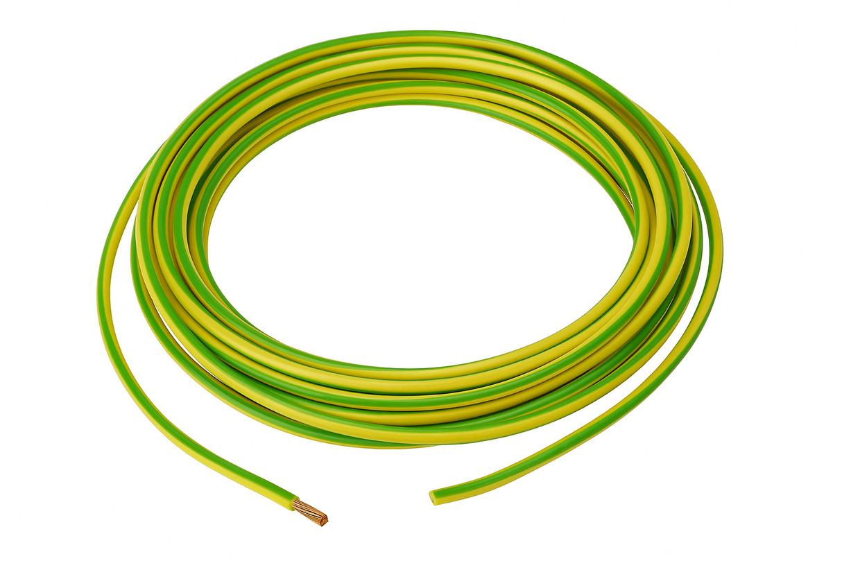 SHPELEC® 6491X 10mm² Green/Yellow Single Core Earth Cable – PVC Insulated (450/750V)