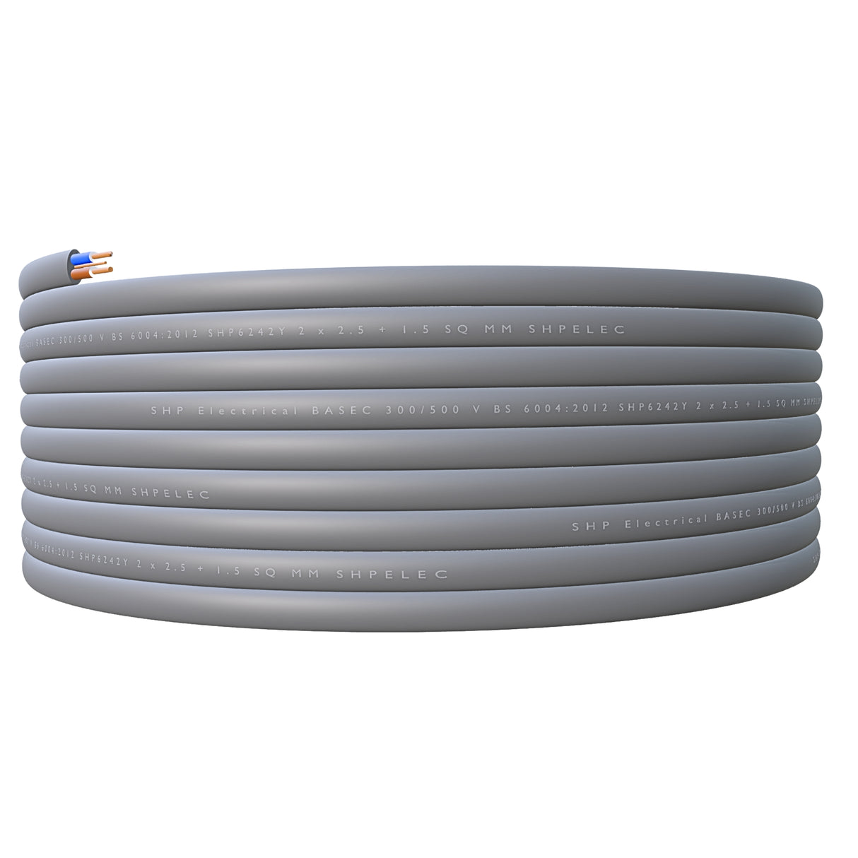 6242Y Twin and Earth Cable 2.5mm – Solid Core, BS EN 50525 | SHPELEC® UK
