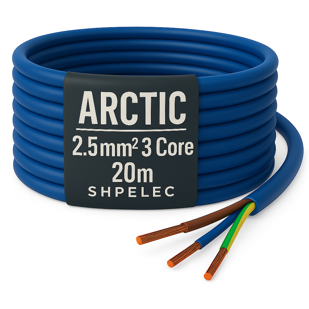 SHPELEC® Arctic Grade 3183YA Blue Flex Cable - 2.5mm
