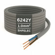 Twin & Earth Cable 1.0mm² | 6242Y Grey PVC