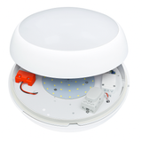 16W, IP54 Rated, Emergency + Motion Sensor, CCT Adjustable (3000K / 4500K / 6500K) - Meridian LED Luna Bulkhead Light