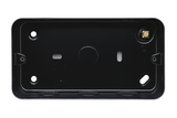 SH|P Matt Black Metal Clad 2 Gang 13A Switched Socket with USB A & C – Double Designer Power Outlet