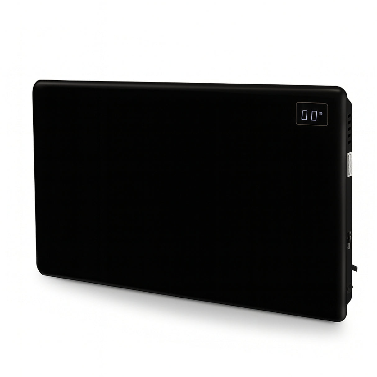 Airmaster PH1.5BKM 1.5kW Electric Panel Heater, Matt Black, Lot 20, IP24, Wall Mounted, LED Display, Timer