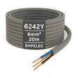 Twin & Earth Cable 6.0mm² | 6242Y Grey PVC