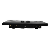 SHP Electrical Round Edge Matt Black Range 2 GANG 13AMP DP SWITCHED SOCKET MATT BLACK RANGE BLACK TRIM