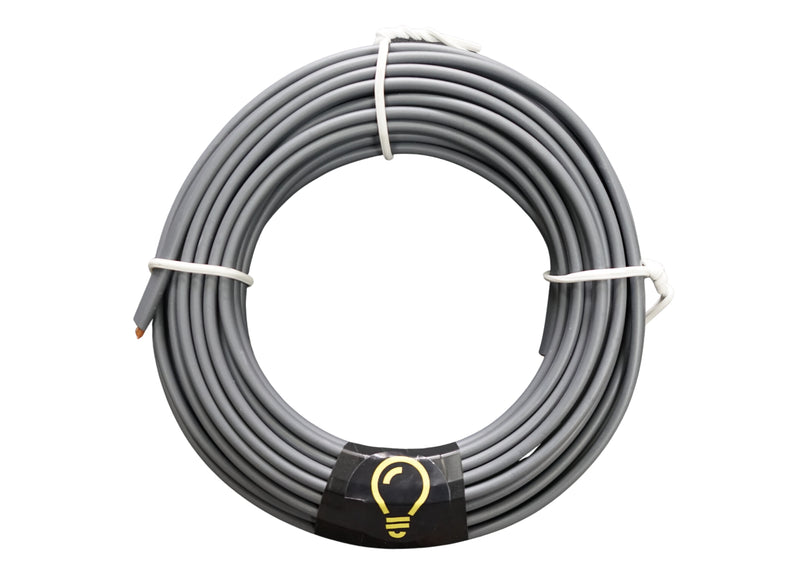 SHPELEC® BASEC Approved 1.0mm, 1.5mm, 2.5mm, 4mm, 6mm, 10mm Electrical Grey Twin and Earth 6242Y Cable - Lighting LED Twin and Earth 6242Y Cable - All Lengths (2m, 3m, 4m, 5m, 10m, 15m & 20m)