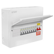 Axiom Vault Metal Consumer Unit 14 Way with 100A Main Switch + 8 x Type A RCBO (Populated)