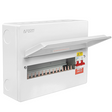 Axiom Vault Metal Consumer Unit 16 Way with 100A Main Switch