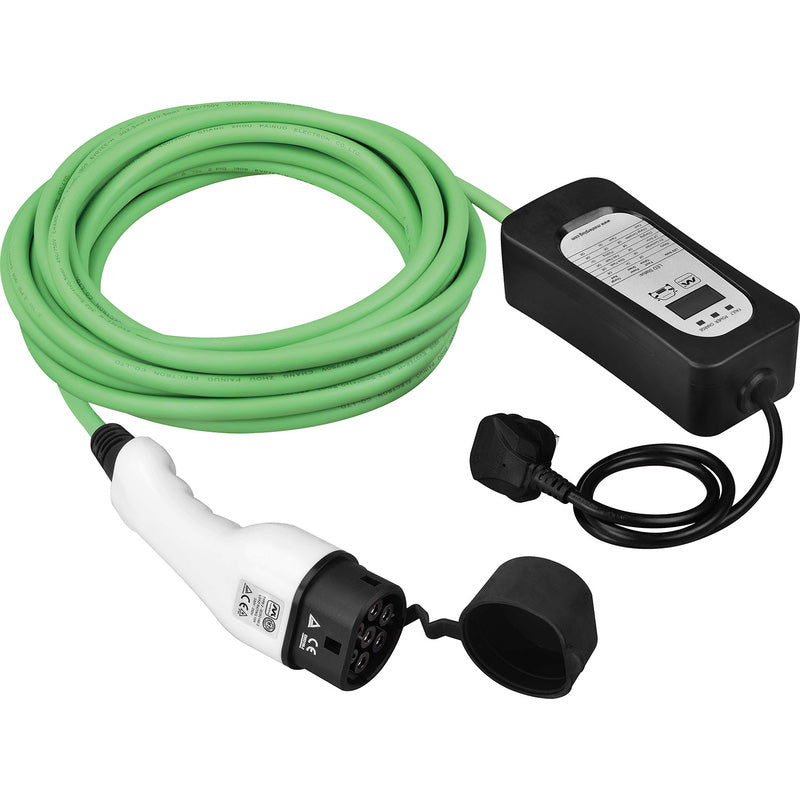 Masterplug Mode 2 EV Charging Cable 10m 3 Pin Plug to Type 2