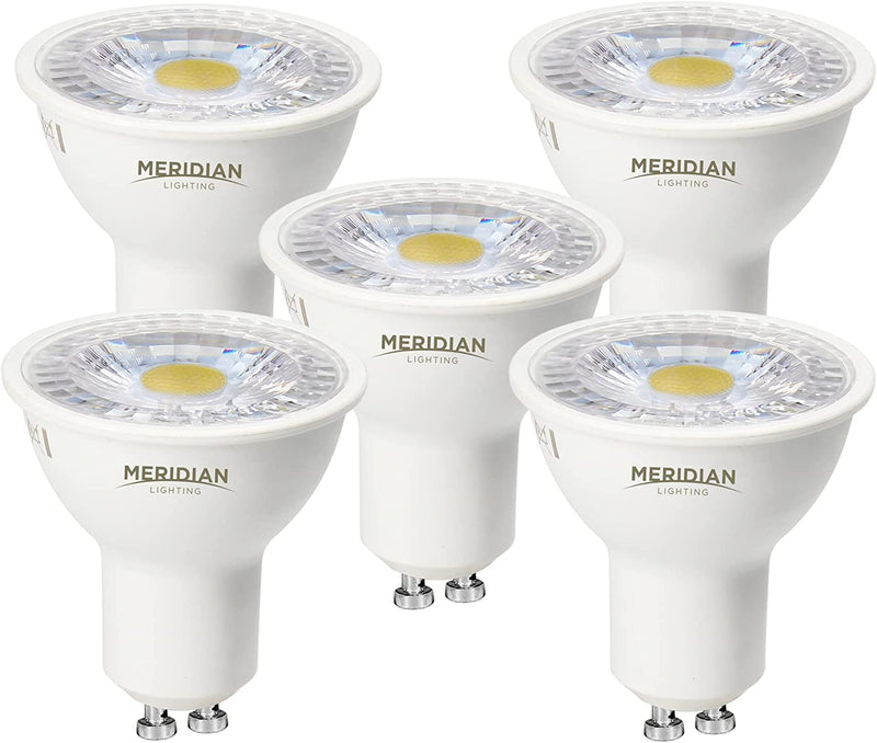 LED GU10 Light Bulb Warm White 3000K, 50W Halogen Spotlight Equivalent, 4.5W 345lm, Non-dimmable, AC 220-240V, 38° Beam Angle - 5pk