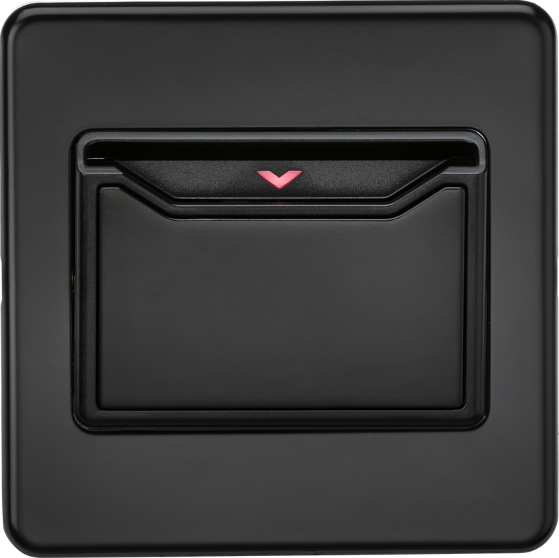 32A 1G Key Card Switch - matt black