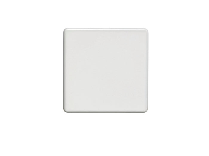 Single Blank Flat Concealed White Plate