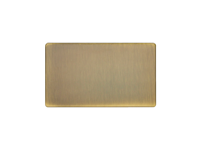 Double Blank Flat Concealed Antique Plate