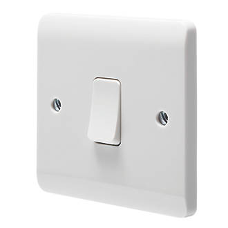 CRABTREE INSTINCT 10AX 1-GANG 2-WAY LIGHT SWITCH WHITE