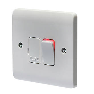 CRABTREE INSTINCT 13A SWITCHED FUSED SPUR WITH LED WHITE