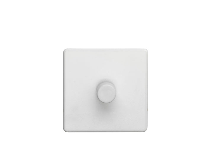 1 Gang Led Push On Off 2Way Dimmer Flat Concealed White Plate