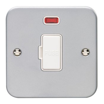 Eurolite Utility Metal Clad 13A Fused Spur with Neon