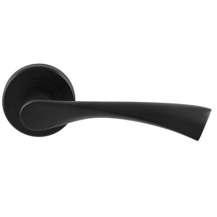Serozzetta Venti Lever on Rose - Matt Black