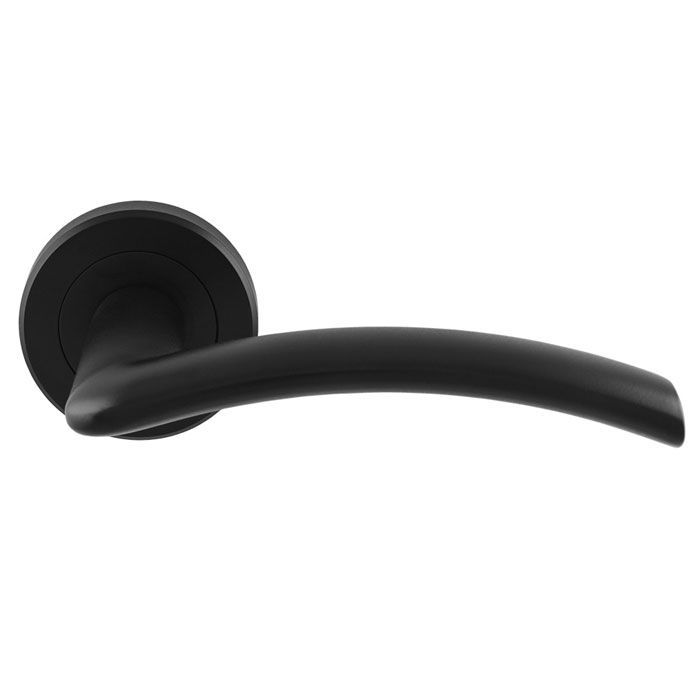Serozzetta Trenta Lever on Rose - Matt Black